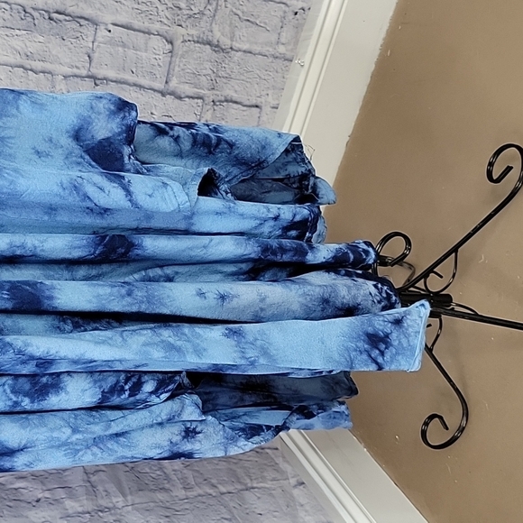 SWIMSUITS FOR‎ ALL Blue Tie Dye Beach Dress/Cover Up OS - Picture 3 of 8